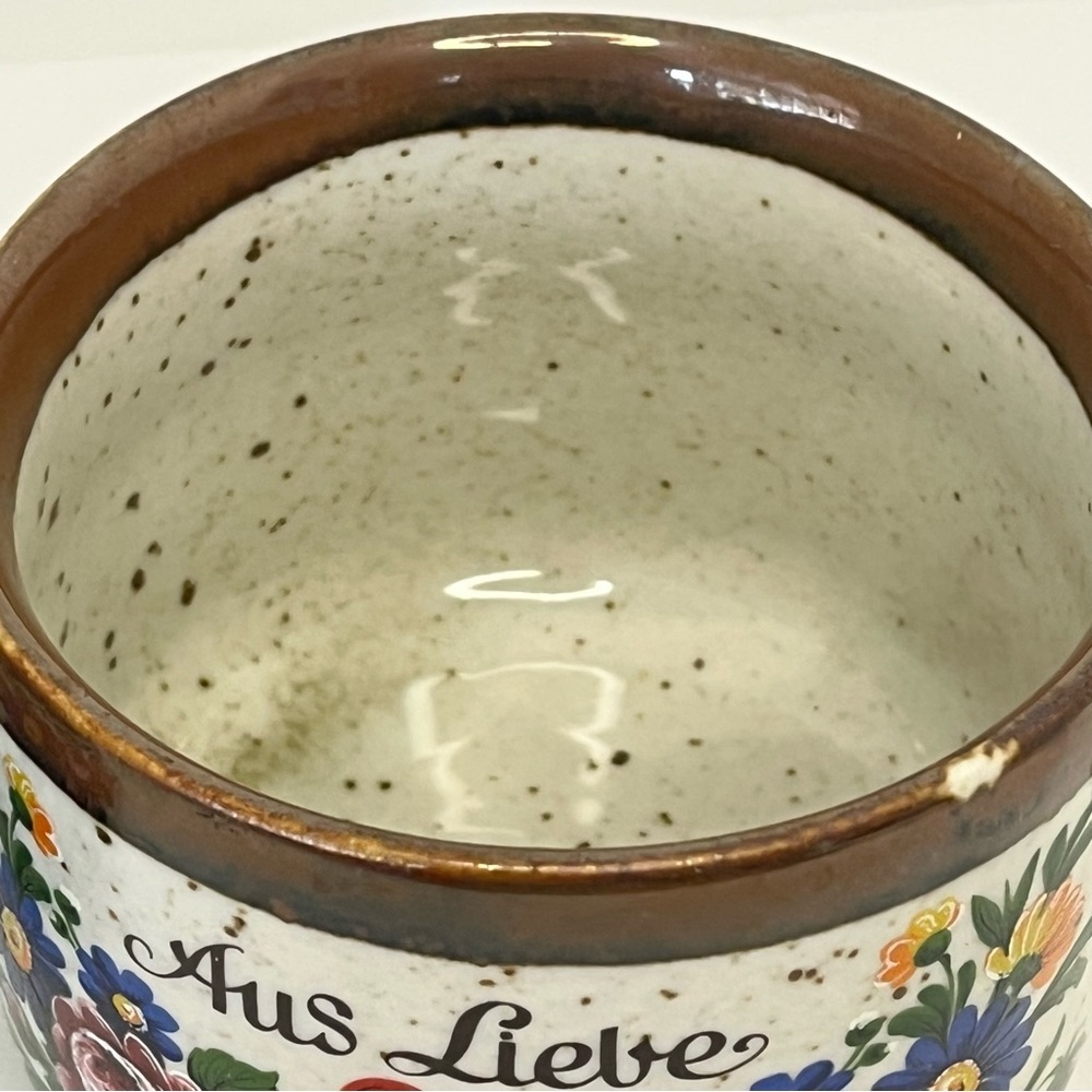 Vintage German Floral Ceramic Mugs Set - Brown and White - Picture 6 of 12